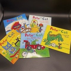 Set of 5 Pete the Cat Books by James Dean Age 4-8