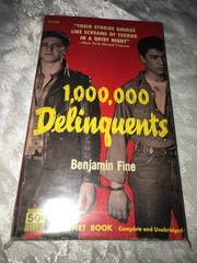RARE Signet Book 1,000,000 DELINQUENTS Benjamin Fine PAPERBACK 1st Ed. 7″x4¼”