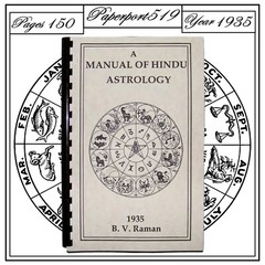 1935 A Manual Of Hindu Astrology 150 Pages