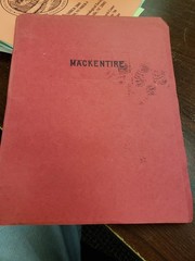 MACKENTIRE Family, 150 pages USED Genealogy Book