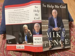 MIKE PENCE SIGNED 2022 FIRST EDITION HC/DJ “ SO HELP ME GOD” EXC. COND/FREE P&H