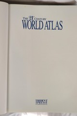 The 21st Century World Atlas🌎Trinity Press Large HC 2000 Illustrated Maps Italy