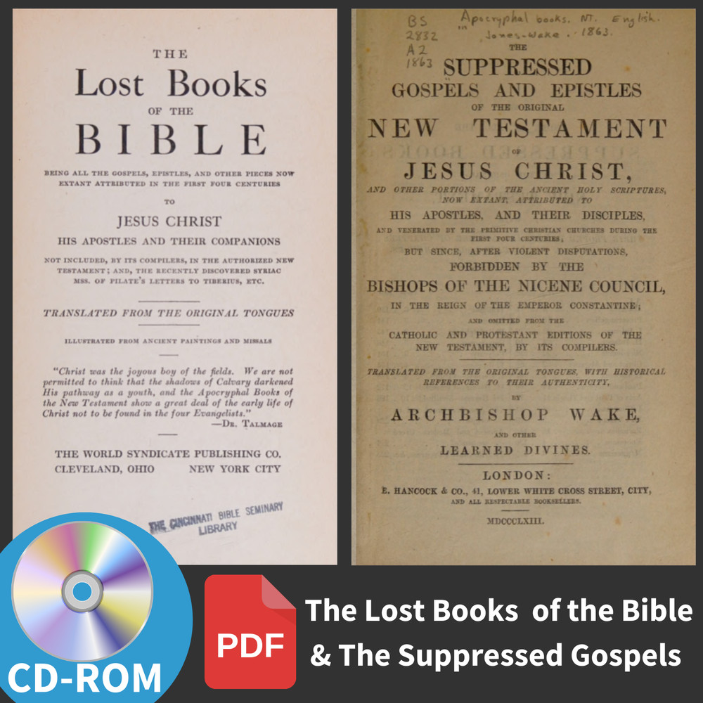 Lost Books of the Bible -Suppressed Gospels New Testament/Forbidden-9 Volumes-CD