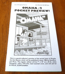 OMAHA #2 POCKET PREVIEW! KATE WORLEY REED WALTER 1986 COLLECTOR COPY NM-9.2