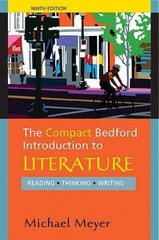 The Compact Bedford Introduction to Literature: Reading, Thinking, – GOOD