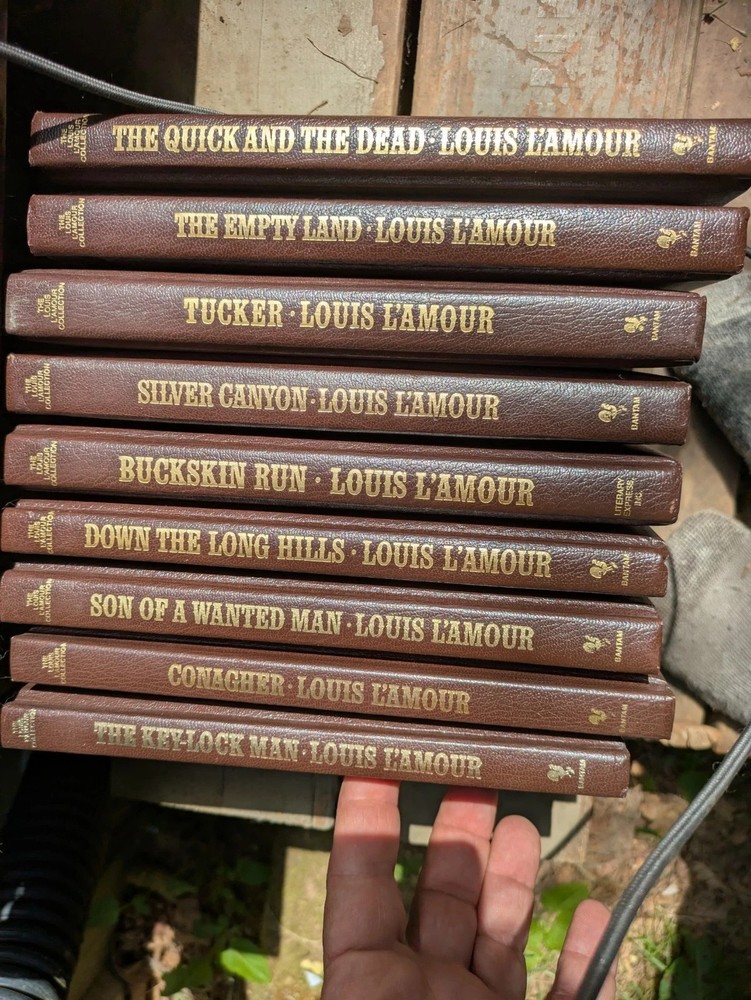 LOUIS L’AMOUR LEATHERETTE HC BOOKS BANTAM WESTERN – Pick Your Title Pick Each 1
