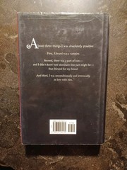 Twilight – Stephenie Meyer (true 1st edition 1st print HC) Little Brown, 2005