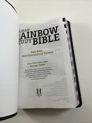 Holman Rainbow Study Bible NIV Edition: LeatherTouch Pierced Cross 2015