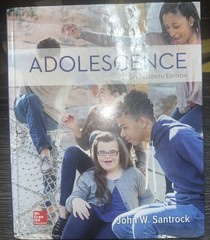 Adolescence – Hardcover By Santrock, John W Hardcover