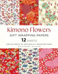 Kimono Flowers Gift Wrapping Papers – 12 Sheets: 18 X 24 Inch (45 X 61 CM) Hi…