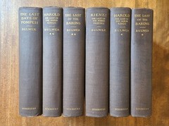 Lord Bulwer-Lytton Novel Set Of 6 Harold Barons Pompeii Hc Brown Scribners 1904