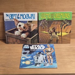 Gremlins Story Books and Record Set Gizmo Mogwai Movie Collectible Story 1-2