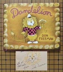DANDELION by Don Freeman (SIGNED w/Illustration, Hardcover, 1972)