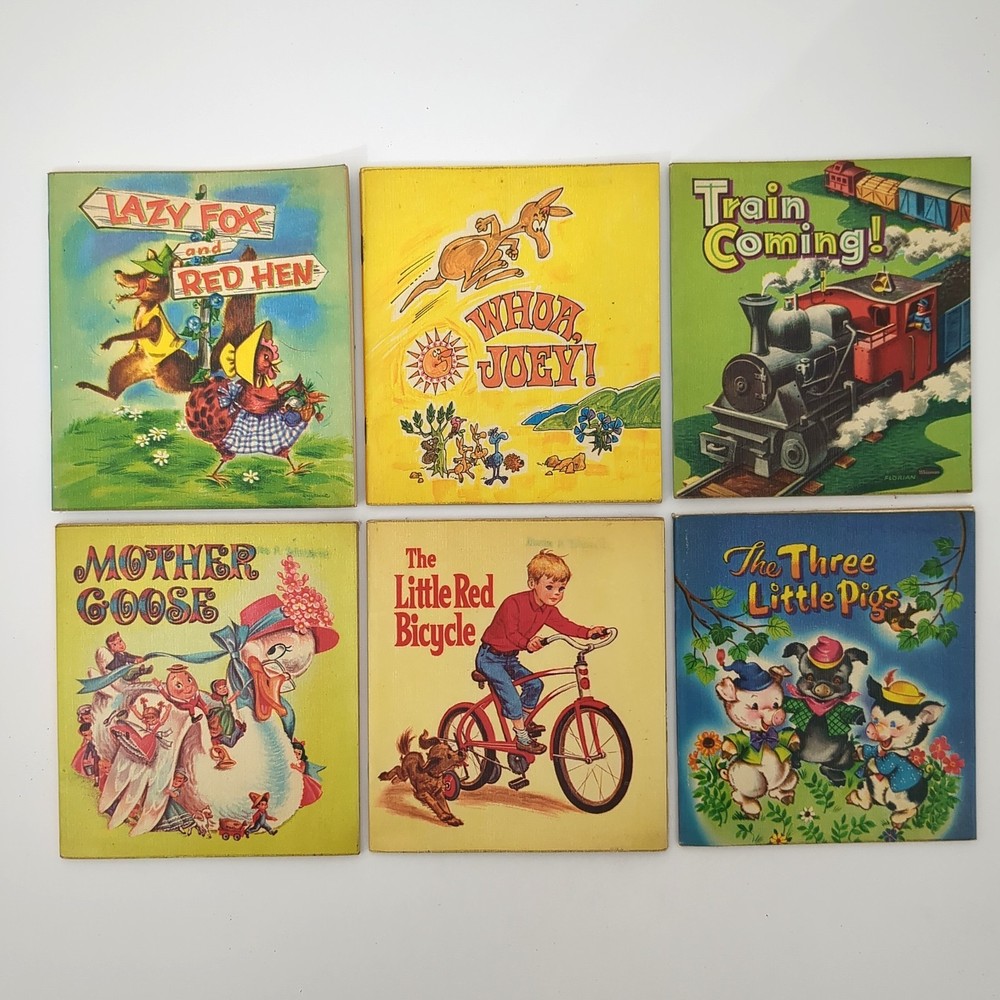 Whitman Square Books 1950s – 1960s Children’s Lot of 6 Paperback Books