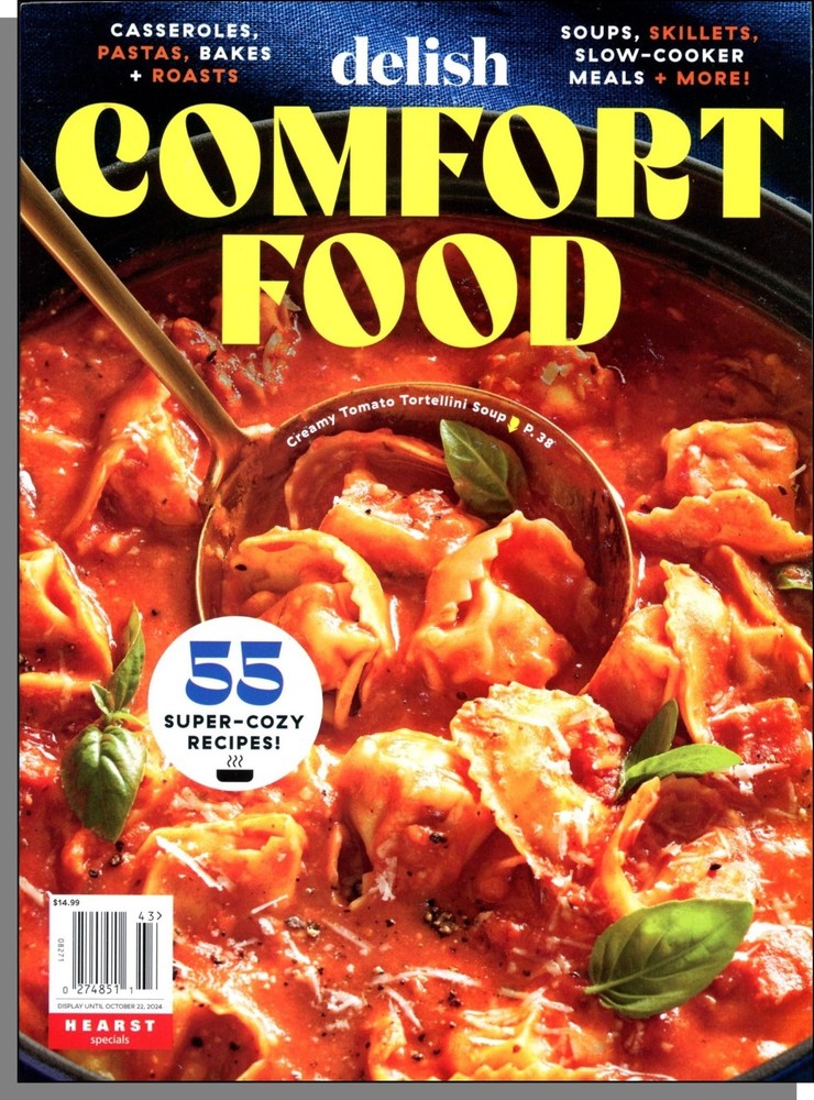 Delish #15: Comfort Food! (2024) – New Book! 55 Super-Cozy Recipes!