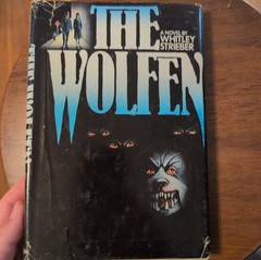 The Wolfen, Whitley Strieber 1978 Morrow HC DJ Book Club BCE Horror, Werewolves