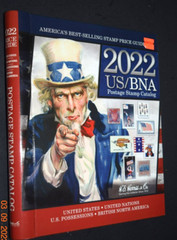 “2022 US/BNA Postage Stamp Catalog,” HC Book (9.25″ x 11″) 418 Pages, New