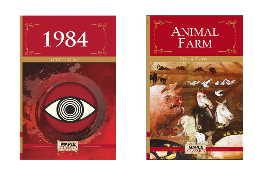 1984 & Animal Farm (Set of 2 Books) by George Orwell, Paperback -NEW