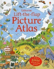 Lift-the-Flap Picture Atlas – Hardcover By Chisholm, Jane – GOOD