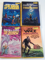 DAW Yellow Spine Lot of 17 SciFi 1st – Barrett-Tubb-Brunner-Bradley-Gordon-Vinge