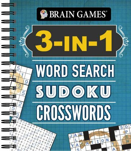 Brain Games – 3-In-1: Word Search, Sudoku, Crossw- 164558352X, Ltd, spiral-bound