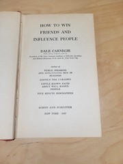 How To Win Friends And Influence People 1st Edition 15th Printing Dale Carnegie
