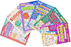 NEW Lot of 6 Penny Press Dell Sudoku Premium Favorites & Original Puzzle Books