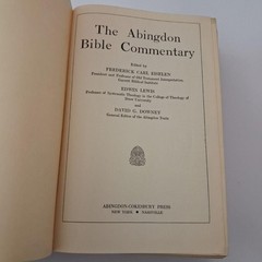 Vintage 1929 The Abingdon Bible Commentary Eiselen Lewis Downey HC Theology