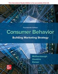 ISE Consumer Behavior: Building Marketing Strategy Paperback