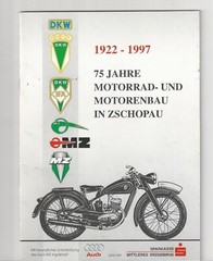 DKW History Siegfried Rauch Motorcycles German Language SC Booklet 34 pages