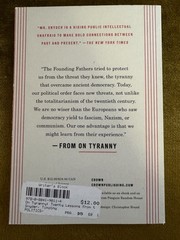 On Tyranny : Twenty Lessons from the 20th Century by Timothy Snyder (Paperback)