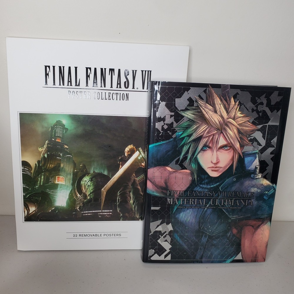 Final Fantasy VII Remake: Material Ultimania by Square Enix & Poster Book