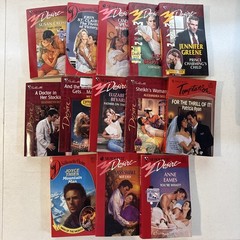 Lot of 13 Vintage 1990’s-2000’s Silhouette Desire Romance Paperback