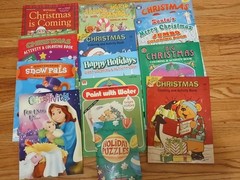 Huge Lot Vintage Christmas Coloring Activity Books READ
