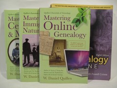 Lot of 4 Geneology Family Tree Books~Records~Family History~W. Daniel Quillen~PB