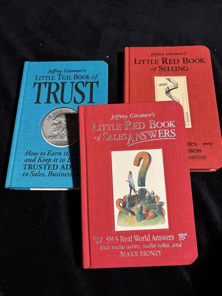 Jeffrey Gitomer’s Teal Book of Trust: Red Book Of Sales Answers/Selling-VERY GOO