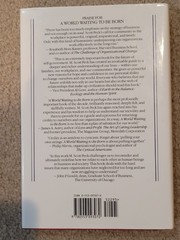 World Waiting to Be Born: Civility Rediscovered by M. Scott Peck hardcover
