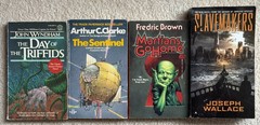 Iconic Sci-Fi Lot 4 Alien Invasion – Fredric Brown, AC Clarke, Wyndham, Wallace
