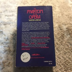 The Phantom of the Opera Gaston Leroux 1986 Carroll & Graf Gothic Horror Book