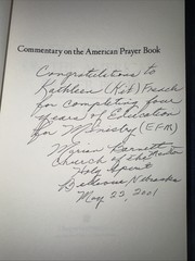 Commentary on the American Prayer Book – Paperback – VERY GOOD