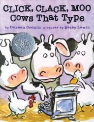 Click, Clack, Moo Cows That Type – Hardcover By Doreen Cronin – GOOD