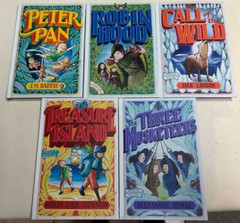 Hinkler Book Lot of 5 Revised Classics Modern Readers Hardcover Children’s Books