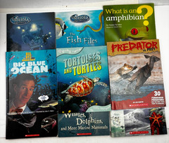 Lot of 9 Childrens Nature Theme Educational Books/Mags, Schoolastic, Bill Nye