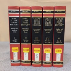 Great Lives From History Ancient and Medieval Series 5 Vol Set Frank Magill 1988