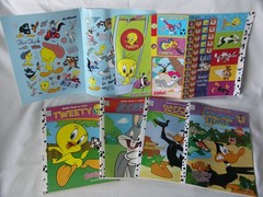 Vintage Looney Tunes Coloring Books, Stickers & Stuff Boxed Set Dalmatian Press