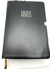 The King James Study Bible Black Bonded Leather Indexed Nelson 135 1988