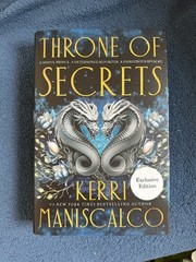 Waterstones Throne of Secrets by Kerri Maniscalco NEW SPRAYED EDGES