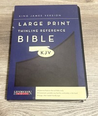 Hendrickson 2012 Thinline Reference Bible-KJV-Large Print Black Flexisoft