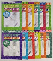 12 New Large Print Word-Finds Puzzle Books Kappa Games Vol# 491-502 ~Search,Hunt