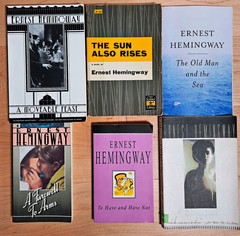 Ernest Hemingway lot of 6; The Old Man and the Sea, A Farewell to Arms & 4 more
